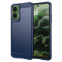 Husa pentru Motorola Moto G35, Techsuit Carbon Silicone, albastru