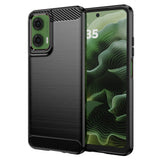Husa pentru Motorola Moto G35, Techsuit Carbon Silicone, albastru