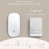 Incarcator wireless Anker MagGo 3in1 (B2557321), Qi2, pentru Apple, 15W, cu USB-C Charger si Cable Type-C, alb