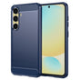 Husa pentru Samsung Galaxy S24 FE, Techsuit Carbon Silicone, albastru