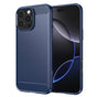 Husa pentru iPhone 16 Pro Max, Techsuit Carbon Silicone, albastru