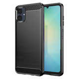 Husa pentru Samsung Galaxy A06 4G, Techsuit Carbon Silicone, albastru