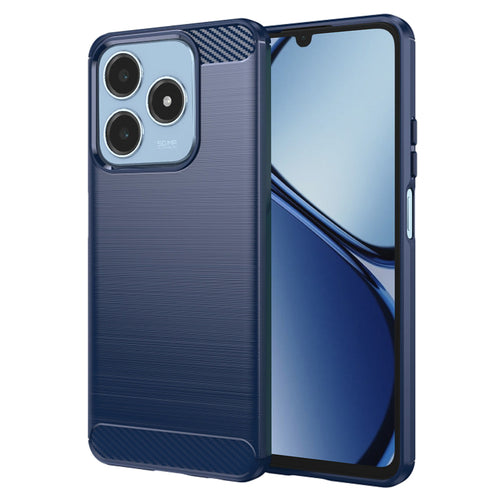 Husa pentru Realme C63, Techsuit Carbon Silicone, albastru