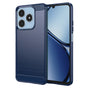 Husa pentru Realme C63, Techsuit Carbon Silicone, albastru