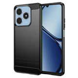 Husa pentru Realme C63, Techsuit Carbon Silicone, albastru