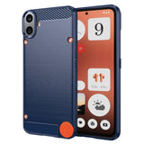 Husa pentru Nothing CMF Phone 1, Techsuit Carbon Silicone, albastru