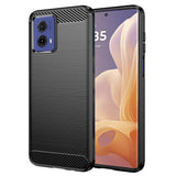 Husa pentru Motorola Moto G85, Techsuit Carbon Silicone, albastru