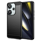 Husa pentru Xiaomi POCO F6, Techsuit Carbon Silicone, albastru