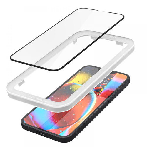 Folie de protectie pentru iPhone 13, Spigen (2 pack) Glas.tR Align Master (AGL03387)