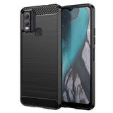 Husa pentru Nokia C22, Techsuit Carbon Silicone, albastru