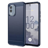 Husa pentru Nokia X30, Techsuit Carbon Silicone, albastru