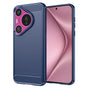 Husa pentru Huawei Pura 70, Techsuit Carbon Silicone, albastru