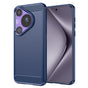 Husa pentru Huawei Pura 70 Pro, Techsuit Carbon Silicone, albastru