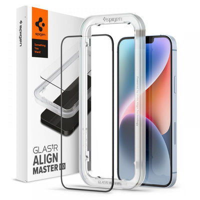 Folie de protectie pentru iPhone 13, Spigen Glas.tR Align Master (AGL03725)