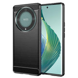 Husa pentru Honor Magic5 Lite, Techsuit Carbon Silicone, albastru