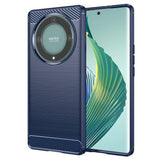 Husa pentru Honor Magic5 Lite, Techsuit Carbon Silicone, albastru