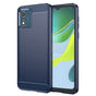 Husa pentru Motorola Moto E13, Techsuit Carbon Silicone, albastru