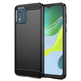 Husa pentru Motorola Moto E13, Techsuit Carbon Silicone, albastru