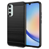 Husa pentru Samsung Galaxy A34 5G, Techsuit Carbon Silicone, albastru