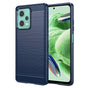 Husa pentru Xiaomi Redmi Note 12 5G, Techsuit Carbon Silicone, albastru