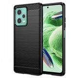 Husa pentru Xiaomi Redmi Note 12 5G, Techsuit Carbon Silicone, albastru