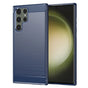 Husa pentru Samsung Galaxy S23 Ultra, Techsuit Carbon Silicone, albastru