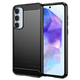 Husa pentru Samsung Galaxy A55 5G, Techsuit Carbon Silicone, albastru