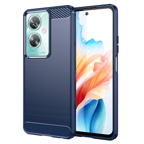 Husa pentru OPPO A79 5G, Techsuit Carbon Silicone, albastru