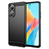 Husa pentru OPPO A58 4G, Techsuit Carbon Silicone, albastru