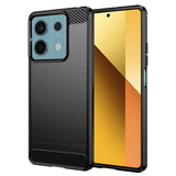 Husa pentru Xiaomi Redmi Note 13 5G, Techsuit Carbon Silicone, albastru