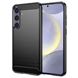 Husa pentru Samsung Galaxy S24 Plus, Techsuit Carbon Silicone, albastru