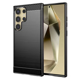 Husa pentru Samsung Galaxy S24 Ultra, Techsuit Carbon Silicone, albastru