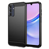 Husa pentru Samsung Galaxy A15 4G, Techsuit Carbon Silicone, albastru