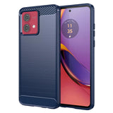 Husa pentru Motorola Moto G84, Techsuit Carbon Silicone, albastru