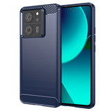 Husa pentru Xiaomi 13T, Techsuit Carbon Silicone, albastru