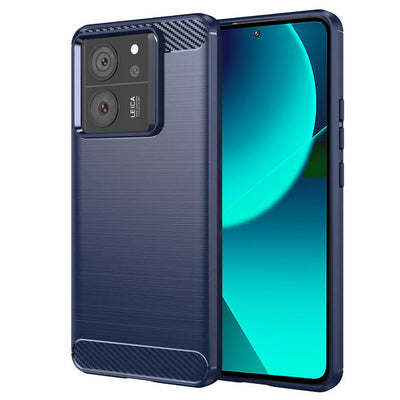 Husa pentru Xiaomi 13T, Techsuit Carbon Silicone, albastru