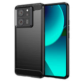 Husa pentru Xiaomi 13T, Techsuit Carbon Silicone, albastru