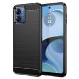Husa pentru Motorola Moto G14, Techsuit Carbon Silicone, albastru