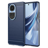 Husa pentru OPPO Reno10, Techsuit Carbon Silicone, albastru