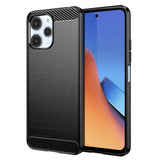 Husa pentru Xiaomi Redmi 12 4G, Techsuit Carbon Silicone, albastru