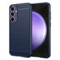 Husa pentru Samsung Galaxy S23 FE, Techsuit Carbon Silicone, albastru