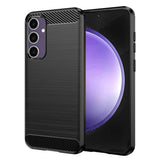 Husa pentru Samsung Galaxy S23 FE, Techsuit Carbon Silicone, albastru