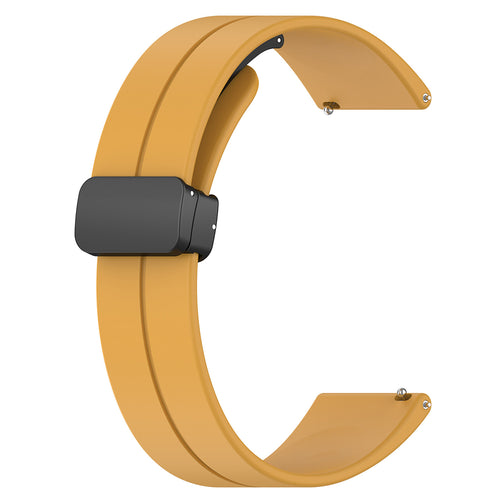 Curea pentru Withings ScanWatch 38mm, Techsuit Watchband 18mm (W011), galben