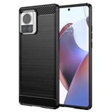 Husa pentru Motorola Edge 30 Ultra, Techsuit Carbon Silicone, albastru