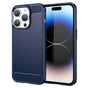 Husa pentru iPhone 14 Pro, Techsuit Carbon Silicone, albastru