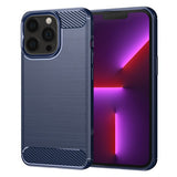 Husa pentru iPhone 13 Pro, Techsuit Carbon Silicone, albastru