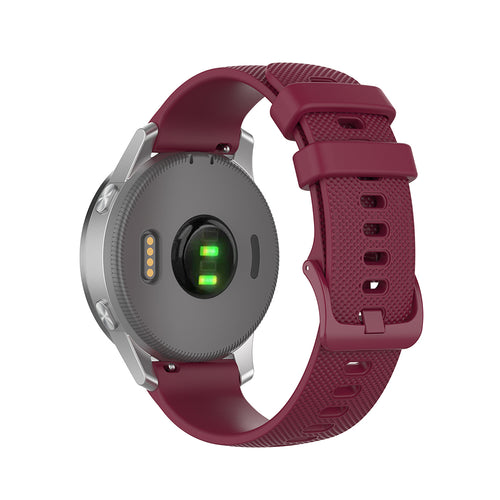 Curea pentru Withings ScanWatch 38mm, Techsuit Watchband 18mm (W006), bordo