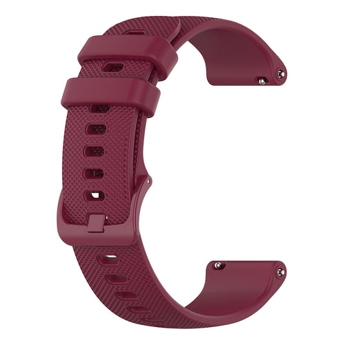 Curea pentru Withings ScanWatch 38mm, Techsuit Watchband 18mm (W006), bordo