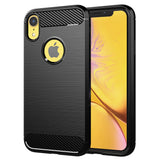 Husa pentru iPhone XR, Techsuit Carbon Silicone, albastru