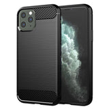 Husa pentru iPhone 11 Pro Max, Techsuit Carbon Silicone, albastru